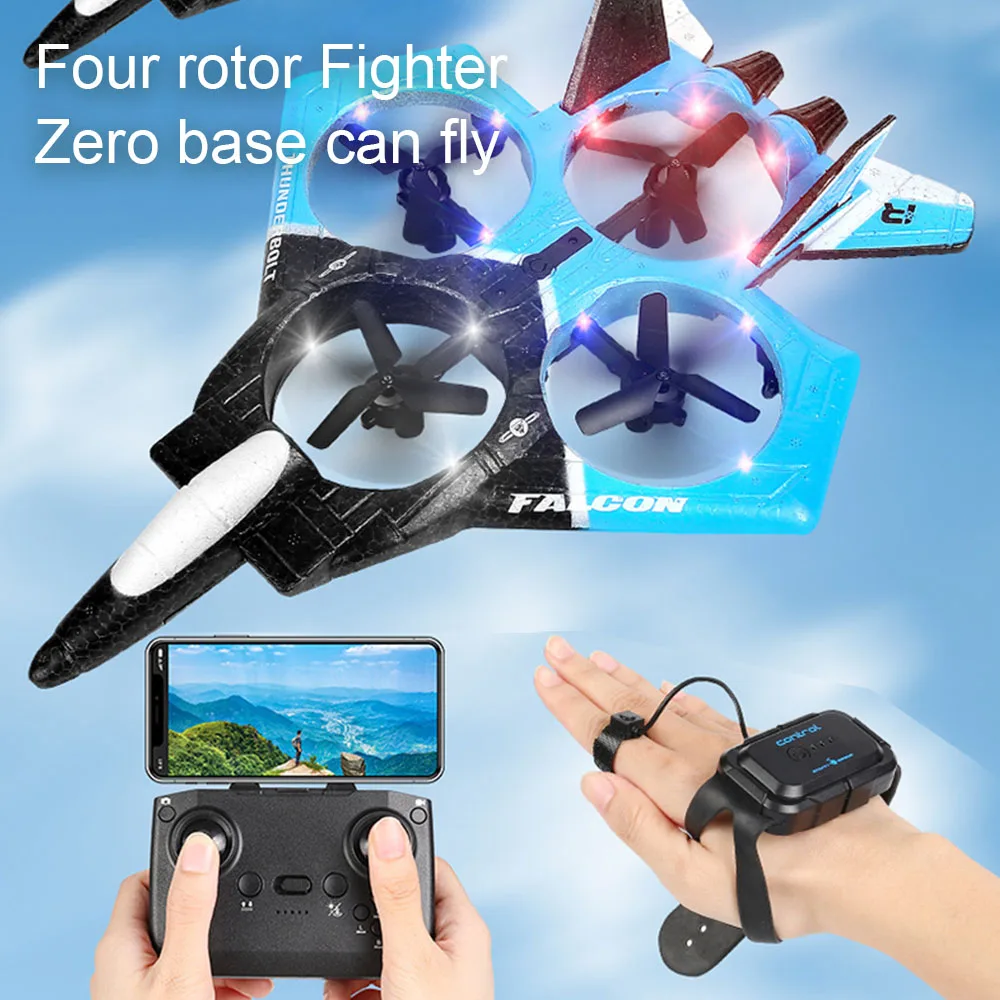 Rc Plane Remote Control Airplane Drone Aircraft Glider with Aerial Photography - £43.54 GBP+