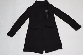 INDUSTRY Womens Contempo Fashion Fleece Inside Black Sweat Coat Size XS ... - $99.99
