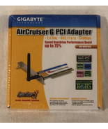 GIGABYTE Technology AirCruiser G PCI Adapter 2.4 GHz - 802.11 b/g - 54Mb... - £33.47 GBP