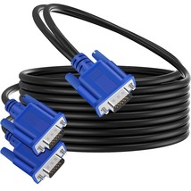Vga Splitter Cable Dual Monitor Y Adapter Video Cord 1 Male To 2 Male Sc... - £26.72 GBP