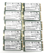 Lot of 10 SanDisk 16GB U110 SSD M.2 SATA 2242 SDSA6MM-016G-1006 (2) - £29.33 GBP