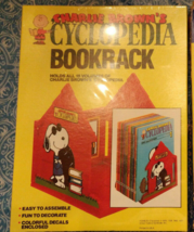 Vintage Peanuts Snoopy CYCLOPEDIA BOOKRACK NOS Sealed Package Encyclopedia - $24.18
