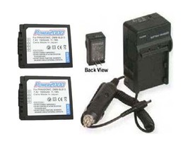 TWO 2 Batteries + Charger for Panasonic DMCG1R DMCG1KEBA DMCG1KEBK DMCG1... - $57.58