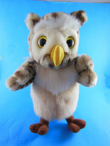 Chosun Owl Hand Puppet 11&quot; Plush Yellow eyes beautifully made - £11.66 GBP