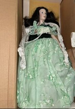Franklin Heirloom Porcelain Scarlett O&#39;Hara Doll (Green Dress) in Original Box - £36.54 GBP