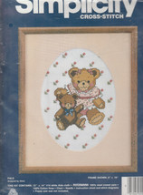 Simplicity Cross Stitch Kit PALS (Teddy Bears) 8&quot; x 10&quot; - $3.98