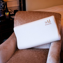 Queen Size Cervical Neck Pillow for Sleeping, White Memory Foam Pillows - £19.42 GBP
