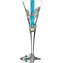 Waterford Crystal Snowflake Wishes Happiness Flute 2018 8th Ed #1055482 ... - $110.00