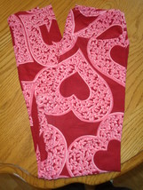 LuLaRoe Leggings One Size Filigree Hearts Valentines Day  - $14.99
