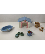 fisher price loving family dollhouse dog and puppy lot set doghouse bath... - £15.47 GBP