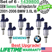 Genuine Siemens Best Upgrade 6 Units Fuel Injectors For 2001-2006 BMW X5 3.0L I6 - £140.51 GBP
