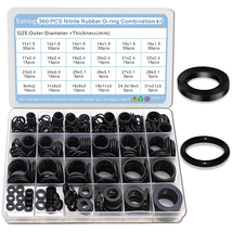 6 Size Water Hose Gasket and 18 Size O Ring Rubber Washer Assortment Kit 360PCS - $19.24