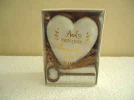 &quot; Nib &quot; Demdaco Art Hearts &quot; And They Lived Happily Ever After &quot; Great Gift &quot; - £15.72 GBP