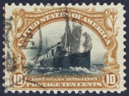 299, Used VF 10¢ Pan American - Ship - Stuart Katz - £24.35 GBP
