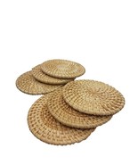 6PCS Coaster Cup Mats Coffee Pad Tea Placemat Handmade Rattan Drink Hold... - €14,49 EUR