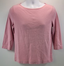 L) Woman Jones New York Sport Pink 100% Cotton Shirt XL - $9.89