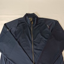 Adidas Climalite Men's Blue Full Zip Pockets Long Sleeve Shirt Size Large L image 11