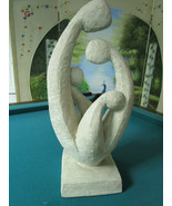 Yael Shalev Family Abstract Sculpture In Cement Signed, 1983 Austin Prod... - $375.20