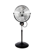 Optimus 20 Inch Industrial Grade HV Oscillating Stand Fan with Chrome Grill - $160.15