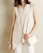 New Anthropologie Striped Plane Tunic Small Medium Isabella Sinclair Top *Read* - £23.97 GBP