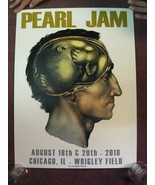 Pearl Jam Poster Aug 2018 Wrigley Field - $3,411.63 MXN