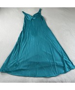 Vintage Vanity Fair Blue Green Nylon Full Sweep Nightgown Large (read) O... - $58.22