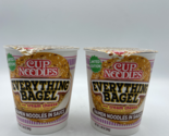 2 Nissin Cup Noodles Everything Bagel with Cream Cheese Ramen Limited Ed... - £8.88 GBP