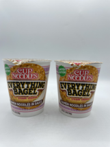 2 Nissin Cup Noodles Everything Bagel with Cream Cheese Ramen Limited Ed... - £8.87 GBP