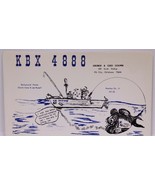 Vintage CB Ham radio Amateur Card KBX 4888 Elk City Oklahoma - $4.94