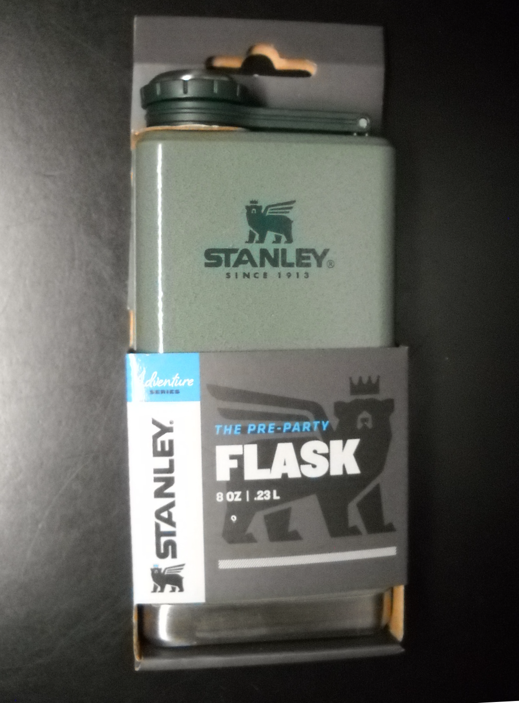 Stanley Stainless Steel Flask 8 Oz Never Lose Cap Leakproof Unused Sealed Box - $12.99