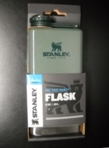Stanley Stainless Steel Flask 8 Oz Never Lose Cap Leakproof Unused Sealed Box - £10.35 GBP