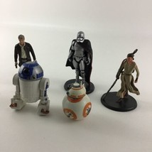 Disney Star Wars Figure Topper 5pc Lot Captain Phasma R2-D2 Han Solo BB-8 Rey - £11.63 GBP