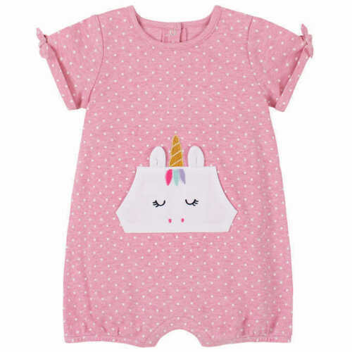 Kids Headquarters ~ Two (2) Piece Romper Set ~ Unicorn ~ Girl's Size 12 Months Item image 2