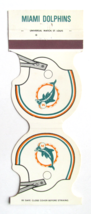 Miami Dolphins Football 1980 Sports Matchbook Cover Shelley Tractor Co. Florida - £1.40 GBP