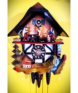 Classic SCHMECKENBECHER Musical Lumber Mill Musical Cuckoo Clock #6 - $464.31
