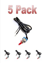 5 Pieces Spst 12 Volt Toggle Switch With 24 Inch Wire On/Off Miniature Car New - £16.01 GBP