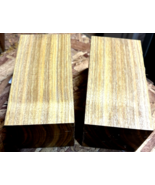 TWO STUNNING KILN DRIED CANARYWOOD TURNING BLANKS LATHE WOOD LUMBER 3&quot; X... - $44.30 CAD