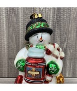 Yankee Candle Christmas Ornament Hand Blown Glass Snowman Christopher Sn... - €15,40 EUR