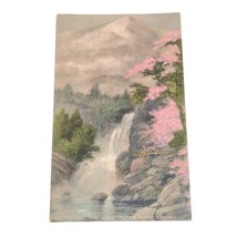 Postcard Where The Wild Water Rushes Down Waterfall Mountain Landscape U... - $3.95