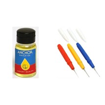 Anchor Watch Oil &amp; Watch Clock Oilers Watchmakers Repair Tools Kit 4 Pcs - £12.20 GBP