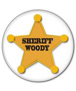 TOY STORY SHERIFF WOODY 3" Pin Button HALLLOWEEN COSTUME PROP - $8.99