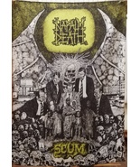 NAPALM DEATH Scum FLAG CLOTH POSTER CD Grindcore Death Metal - £15.80 GBP