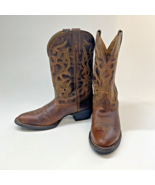 Laredo Maddie Leather Western Boots Brown Distressed Womens Size 10 M 51... - $107.73 CAD
