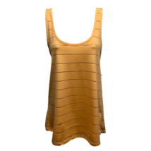 Champion Womens Tank Top Shirt Orange Striped Sleeveless Scoop Neck Stre... - £10.45 GBP