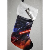 Star Wars Darth Vader Christmas Stocking Disney Faux Fur Top 16&quot; NEW - £9.67 GBP