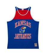 Mitchell &amp; Ness Heritage Color Block Tank Top University of Kansas BlueR... - $514.05 MXN