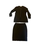 St. John Navy Blue Santana Knit Cardigan &amp; Skirt Suit Set By Marie Gray ... - £288.01 GBP