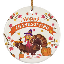 Thanksgiving Turkey Ornament Happy Giving Cute Wild Turkey Smile Ornament Gifts - £11.13 GBP