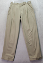 Colours by Alexander Julian Pants Men Sz 34 Dark Khaki Cotton Pockets Fl... - €16,15 EUR