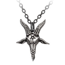 Alchemy Gothic Templars Bane Pendant Sigil of Baphomet Pentagram Necklac... - $22.45